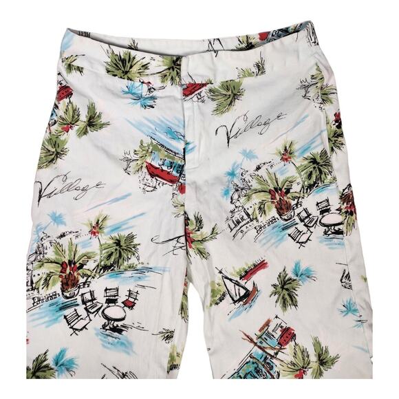 NTCO Nomadic Trader Tropical Vacation Themed Cropped Pants Womens Size 10 - Picture 2 of 10